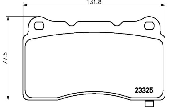 Bromsbeläggssats, skivbroms 8DB 355 015-481 Hella, bild 4
