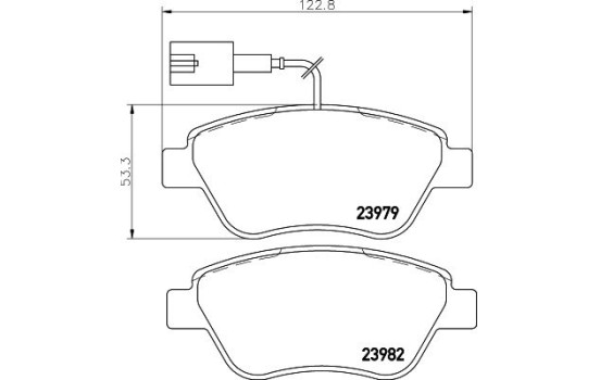Bromsbeläggssats, skivbroms 8DB 355 015-491 Hella, bild 4