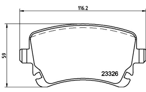 Bromsbeläggssats, skivbroms 8DB 355 015-951 Hella, bild 4