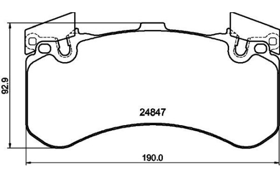 Bromsbeläggssats, skivbroms 8DB 355 015-991 Hella, bild 4