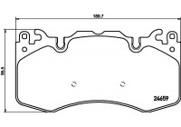 Bromsbeläggssats, skivbroms 8DB 355 016-151 Hella