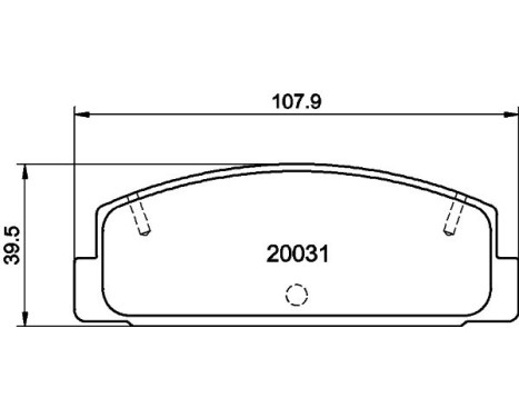 Bromsbeläggssats, skivbroms 8DB 355 016-761 Hella, bild 4