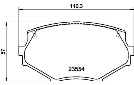 Bromsbeläggssats, skivbroms 8DB 355 016-861 Hella, bild 6