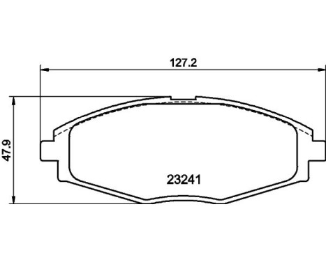 Bromsbeläggssats, skivbroms 8DB 355 017-021 Hella, bild 4