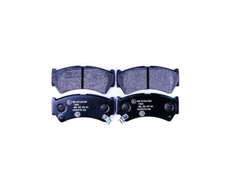 Bromsbeläggssats, skivbroms 8DB 355 017-031 Hella