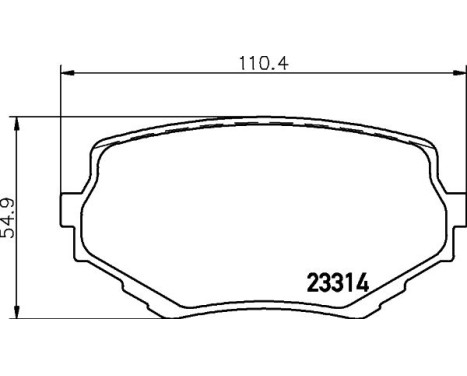 Bromsbeläggssats, skivbroms 8DB 355 017-181 Hella, bild 4