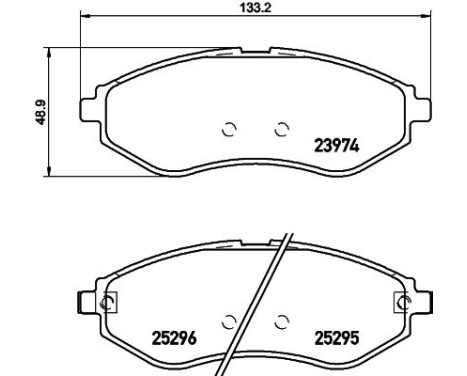 Bromsbeläggssats, skivbroms 8DB 355 017-351 Hella, bild 4