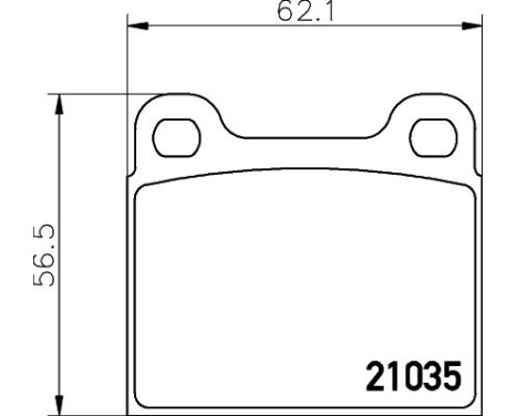 Bromsbeläggssats, skivbroms 8DB 355 017-441 Hella, bild 4