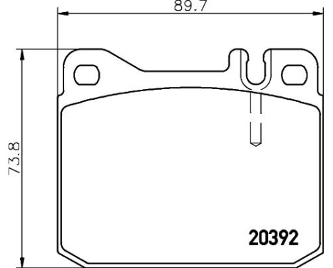 Bromsbeläggssats, skivbroms 8DB 355 017-461 Hella, bild 4