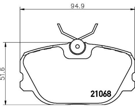 Bromsbeläggssats, skivbroms 8DB 355 017-761 Hella, bild 4