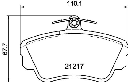 Bromsbeläggssats, skivbroms 8DB 355 017-921 Hella, bild 7