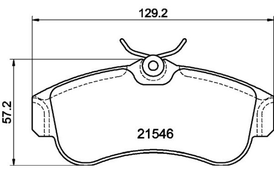 Bromsbeläggssats, skivbroms 8DB 355 018-011 Hella, bild 7