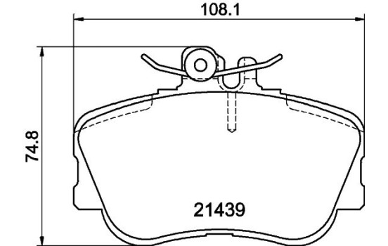 Bromsbeläggssats, skivbroms 8DB 355 018-041 Hella, bild 4