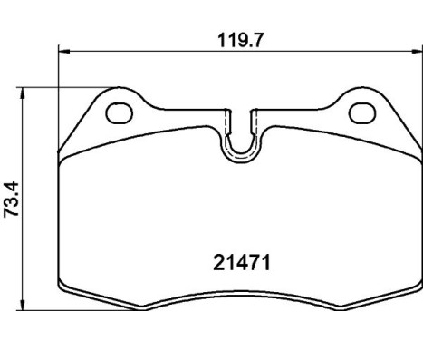 Bromsbeläggssats, skivbroms 8DB 355 018-211 Hella, bild 7
