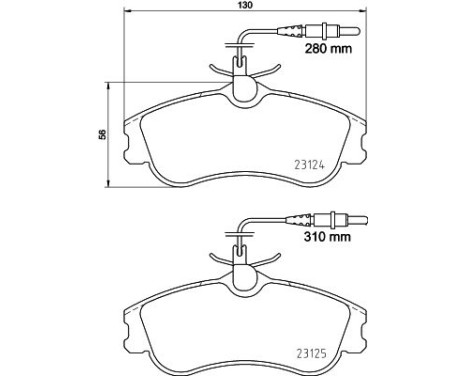 Bromsbeläggssats, skivbroms 8DB 355 018-261 Hella, bild 7
