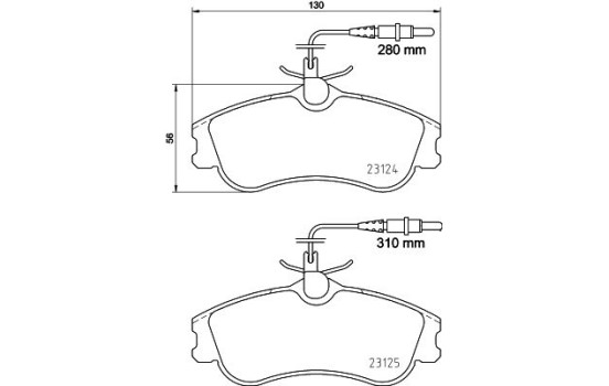 Bromsbeläggssats, skivbroms 8DB 355 018-261 Hella, bild 7