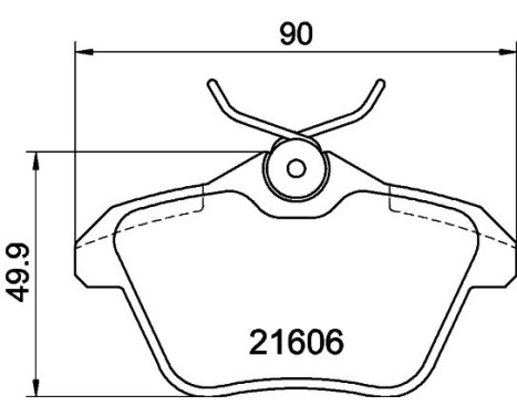 Bromsbeläggssats, skivbroms 8DB 355 018-291 Hella, bild 7