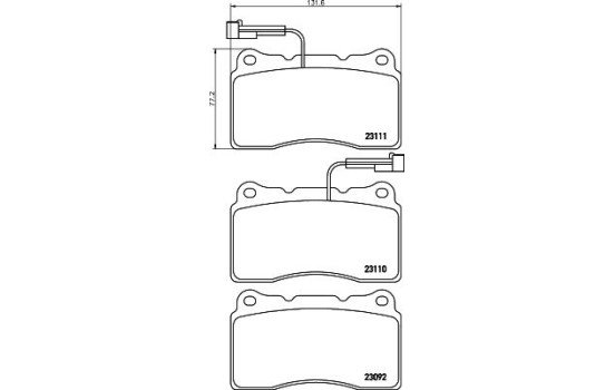 Bromsbeläggssats, skivbroms 8DB 355 018-361 Hella, bild 7