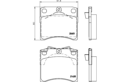 Bromsbeläggssats, skivbroms 8DB 355 018-381 Hella, bild 7