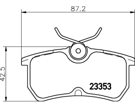 Bromsbeläggssats, skivbroms 8DB 355 018-411 Hella, bild 7