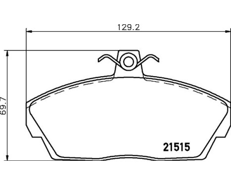 Bromsbeläggssats, skivbroms 8DB 355 018-431 Hella, bild 7