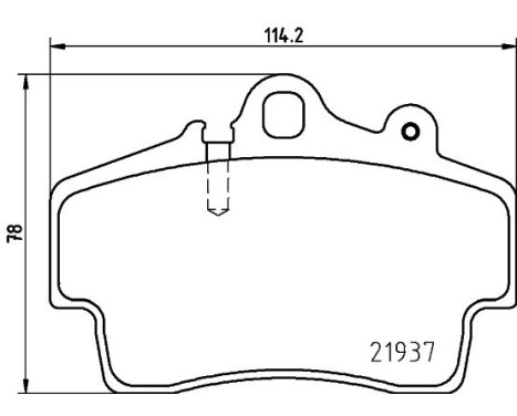 Bromsbeläggssats, skivbroms 8DB 355 018-471 Hella, bild 4
