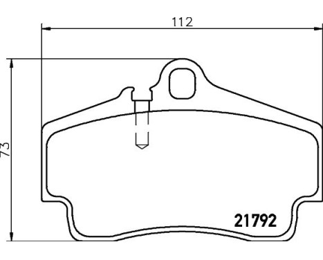 Bromsbeläggssats, skivbroms 8DB 355 018-481 Hella, bild 4