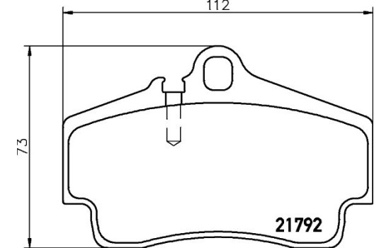 Bromsbeläggssats, skivbroms 8DB 355 018-481 Hella, bild 4