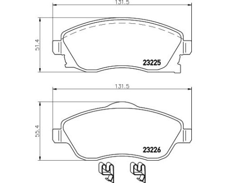 Bromsbeläggssats, skivbroms 8DB 355 018-511 Hella, bild 7