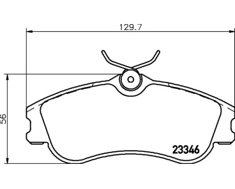 Bromsbeläggssats, skivbroms 8DB 355 018-541 Hella, bild 7