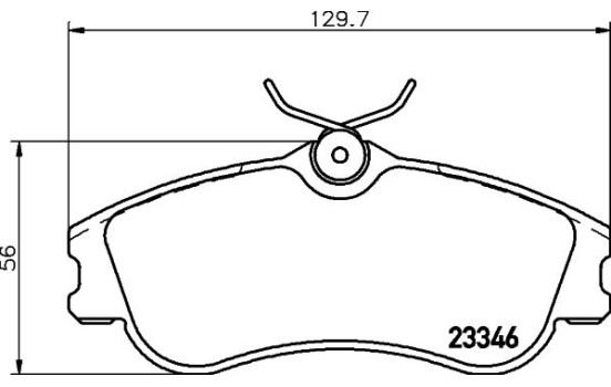 Bromsbeläggssats, skivbroms 8DB 355 018-541 Hella, bild 7