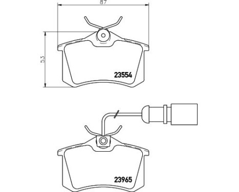 Bromsbeläggssats, skivbroms 8DB 355 018-601 Hella, bild 7