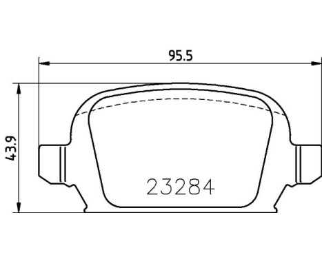 Bromsbeläggssats, skivbroms 8DB 355 018-641 Hella, bild 7