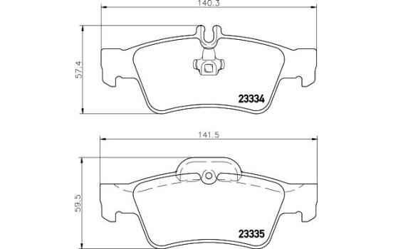 Bromsbeläggssats, skivbroms 8DB 355 018-751 Hella, bild 4