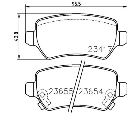 Bromsbeläggssats, skivbroms 8DB 355 018-781 Hella, bild 7