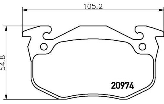 Bromsbeläggssats, skivbroms 8DB 355 018-951 Hella, bild 7