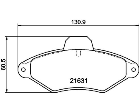 Bromsbeläggssats, skivbroms 8DB 355 019-201 Hella, bild 7