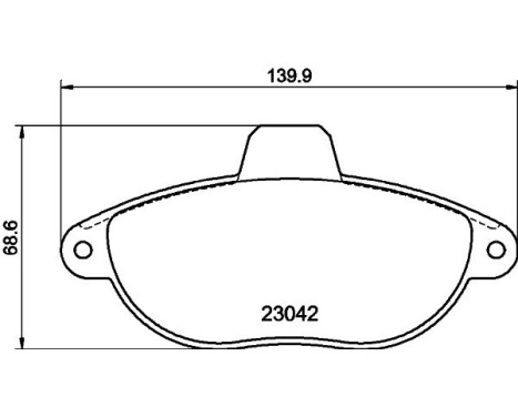 Bromsbeläggssats, skivbroms 8DB 355 019-251 Hella, bild 7