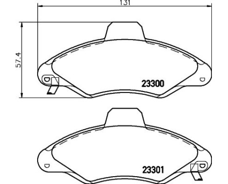 Bromsbeläggssats, skivbroms 8DB 355 019-291 Hella, bild 7