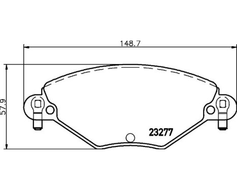 Bromsbeläggssats, skivbroms 8DB 355 019-411 Hella, bild 7