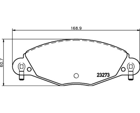 Bromsbeläggssats, skivbroms 8DB 355 019-421 Hella, bild 7