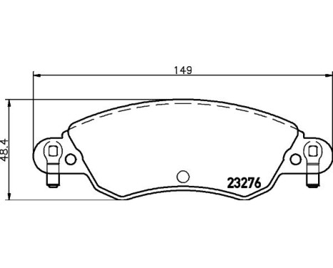 Bromsbeläggssats, skivbroms 8DB 355 019-431 Hella, bild 7