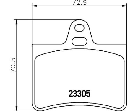 Bromsbeläggssats, skivbroms 8DB 355 019-441 Hella, bild 7