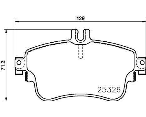 Bromsbeläggssats, skivbroms 8DB 355 019-751 Hella, bild 7