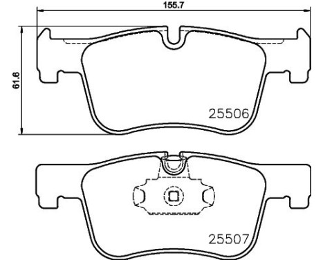 Bromsbeläggssats, skivbroms 8DB 355 019-771 Hella, bild 4