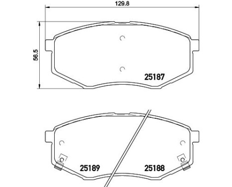 Bromsbeläggssats, skivbroms 8DB 355 019-791 Hella, bild 7