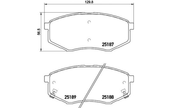 Bromsbeläggssats, skivbroms 8DB 355 019-791 Hella, bild 7