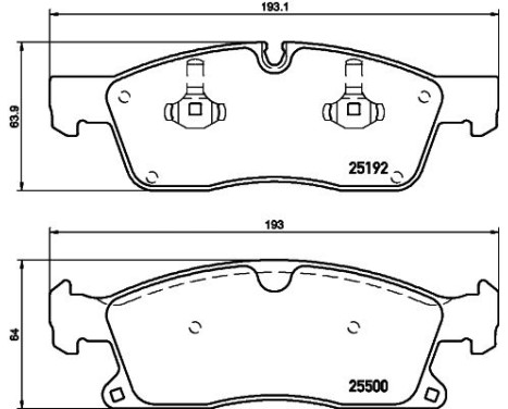 Bromsbeläggssats, skivbroms 8DB 355 019-821 Hella, bild 4