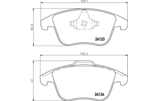 Bromsbeläggssats, skivbroms 8DB 355 019-881 Hella, bild 7