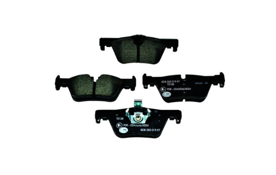 Bromsbeläggssats, skivbroms 8DB 355 019-971 Hella